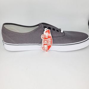 New Mens Vans Pewter Authentic Classic Lace Ups